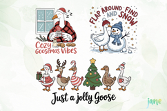 Funny Christmas Goose SVG Sublimation Product Image 5