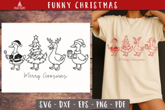 Funny Christmas Goose SVG PNG designs