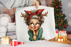 Funny Christmas Grandma Clipart Product Image 2