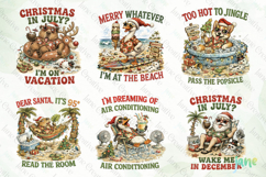 Funny Christmas In July Clipart Product Image 2