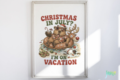 Funny Christmas In July Clipart Product Image 4