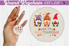 Round Keychain | Christmas | Funny Gnomes Product Image 1