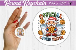 Round Keychain | Christmas | Funny Gnomes Product Image 1