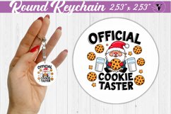 Round Keychain | Christmas | Funny Gnomes Product Image 1