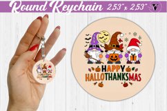 Round Keychain | Christmas | Funny Gnomes Product Image 1