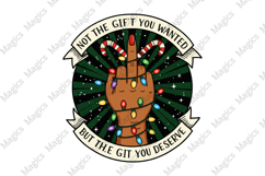 Funny Christmas Middle Finger Png, Xmas Product Image 1