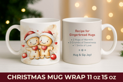 Gingerbread Man Mug Wrap, Christmas mug wrap Product Image 1