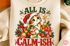 Funny Christmas PNG, Christmas PNG, Trending Christmas Cat Product Image 1