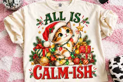 Funny Christmas PNG, Christmas PNG, Trending Christmas Cat Product Image 2