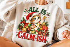 Funny Christmas PNG, Christmas PNG, Trending Christmas Cat Product Image 3