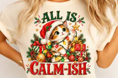 Funny Christmas PNG, Christmas PNG, Trending Christmas Cat Product Image 4