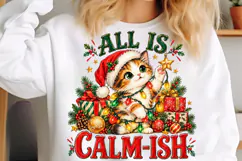 Funny Christmas PNG, Christmas PNG, Trending Christmas Cat Product Image 5