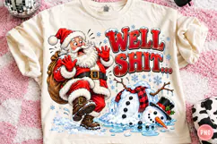 Funny Santa Christmas PNG Product Image 1