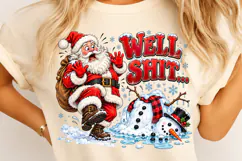 Funny Santa Christmas PNG Product Image 4