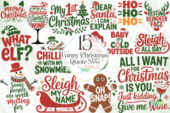 Funny Christmas Quote SVG PNG Bundle Product Image 1