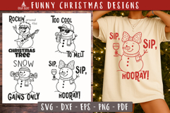 Funny Christmas quotes SVG Cute Snowman