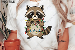 Funny Christmas Raccoon Christmas Png Product Image 2