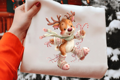 Funny Christmas Reindeer Clipart Product Image 2