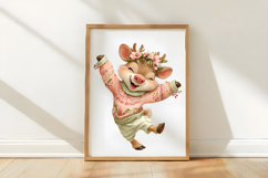 Funny Christmas Reindeer Clipart Product Image 3