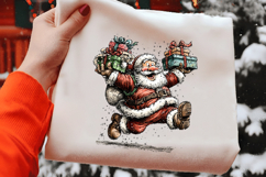 Funny Christmas Santa Clipart Product Image 2