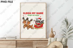 Funny Christmas Santa Raccoon Reindeer Product Image 3