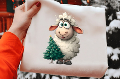 Funny Christmas Sheep Clipart Product Image 2