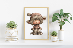 Funny Christmas Sheep Clipart PNG Product Image 2