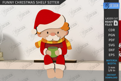 Funny Christmas Shelf Sitter Laser Cut Bundle, Table Decor Product Image 4