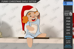 Funny Christmas Shelf Sitter Laser Cut Bundle, Table Decor Product Image 6