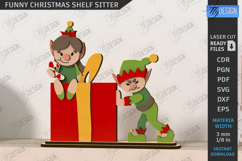 Funny Christmas Shelf Sitter Laser Cut Bundle, Table Decor Product Image 8