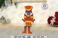 Funny Christmas Shelf Sitter Laser Cut Bundle, Home Decor Product Image 12