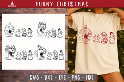 Funny christmas shirt svg Ornament Ball Funny Snowman