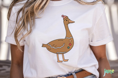 Funny Christmas Silly Goose SVG PNG Product Image 2