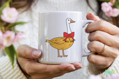 Funny Christmas Silly Goose SVG PNG Product Image 3