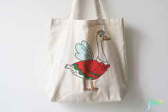 Funny Christmas Silly Goose SVG PNG Product Image 3