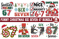 Six Seven 6 7 67 Christmas Png Bundle Product Image 1