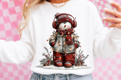 Funny Christmas Snowman Clipart Product Image 2