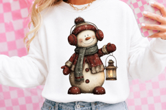 Funny Christmas Snowman Clipart Product Image 2