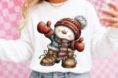 Funny Christmas Snowman Clipart Product Image 2