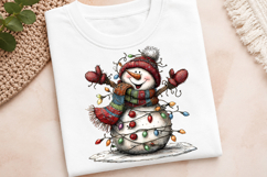 Funny Christmas Snowman Clipart Product Image 3