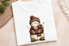 Funny Christmas Snowman Clipart Product Image 3