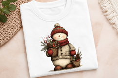 Funny Christmas Snowman Clipart Product Image 3