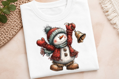Funny Christmas Snowman Clipart Product Image 3