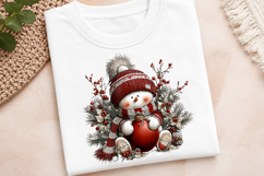 Funny Christmas Snowman Clipart Product Image 3