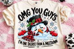 Funny Christmas Snowman PNG Product Image 2