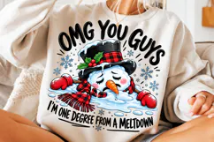 Funny Christmas Snowman PNG Product Image 3