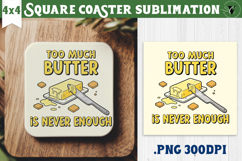 Christmas Square Coasters | Funny retro style Product Image 1