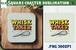 Christmas Square Coasters | Funny retro style Product Image 1