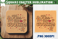 Christmas Square Coasters | Funny retro style Product Image 1