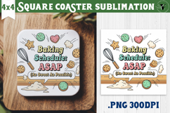 Christmas Square Coasters | Funny retro style Product Image 1